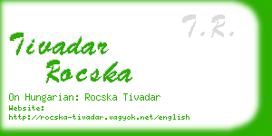 tivadar rocska business card